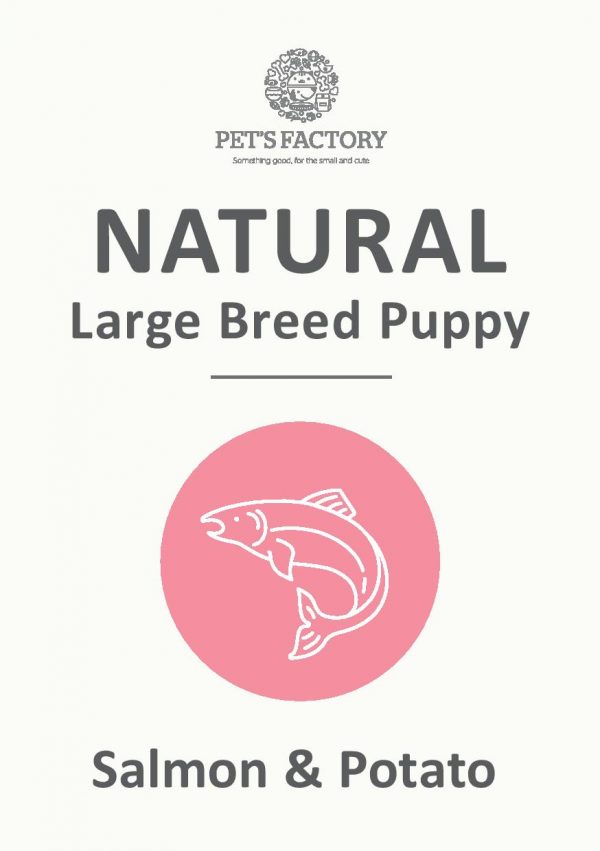 PET'S FACTORY Natural Large Breed Puppy Salmon & Potato