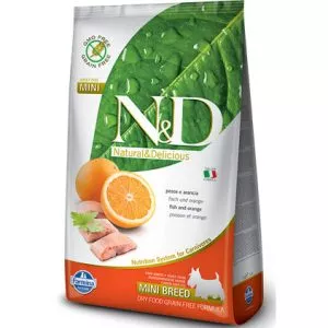 N&D dog OCEAN (GF) adult mini, herring & orange