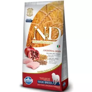N&D dog AG adult giant maxi, chicken, spelt, oats & pomegranate 12 kg