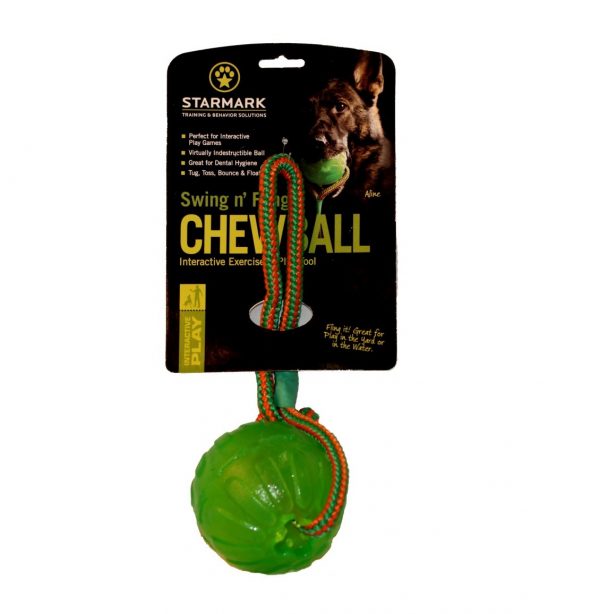 STARMARK Chew Ball so šnúrkou L