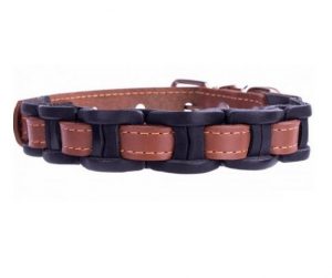 COLLAR kožený obojok vkladaný black-brown
