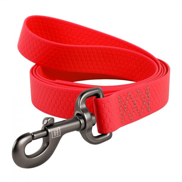 Vode odolné vodítko WAU DOG červené