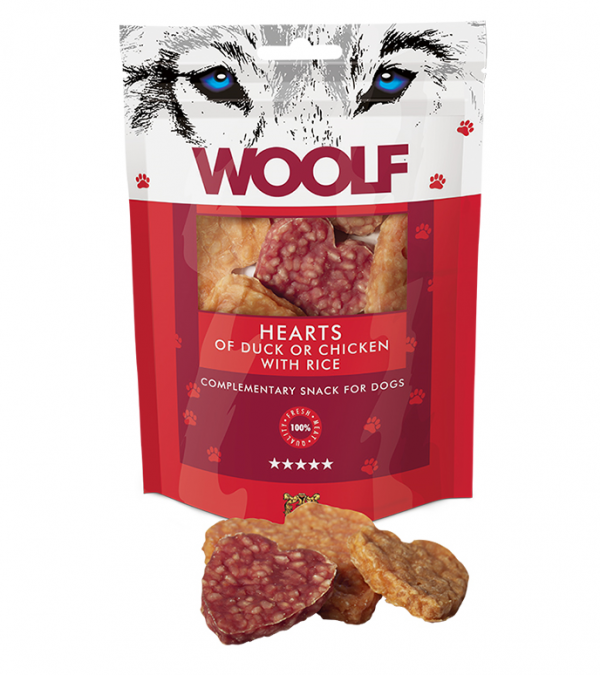 Woolf Hearts of Duck or Chicken with Rice 100 g