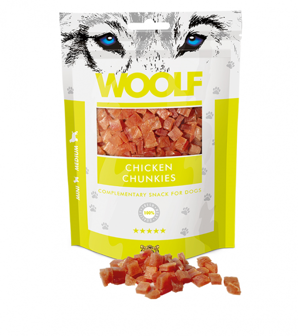 Woolf Dog Chicken Chunkies 100 g