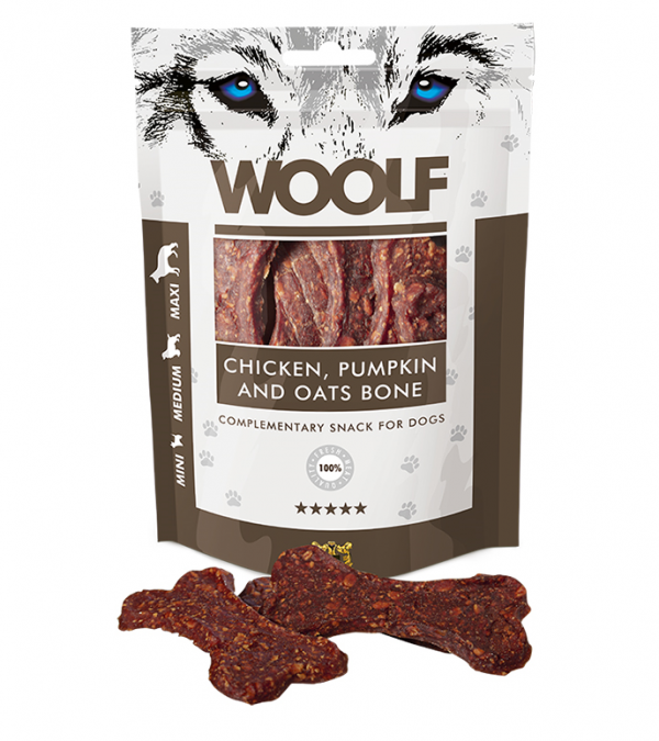 Woolf Dog Chicken & Pumpkin & Oats Bone 100 g