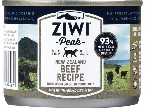 ZiwiPeak Hovädzie mäso pre mačky 185g NOVÉ ZLOŽENIE