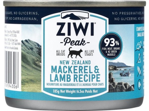 ZiwiPeak makrela & jahňacie mäso pre mačky 185g NOVÉ ZLOŽENIE