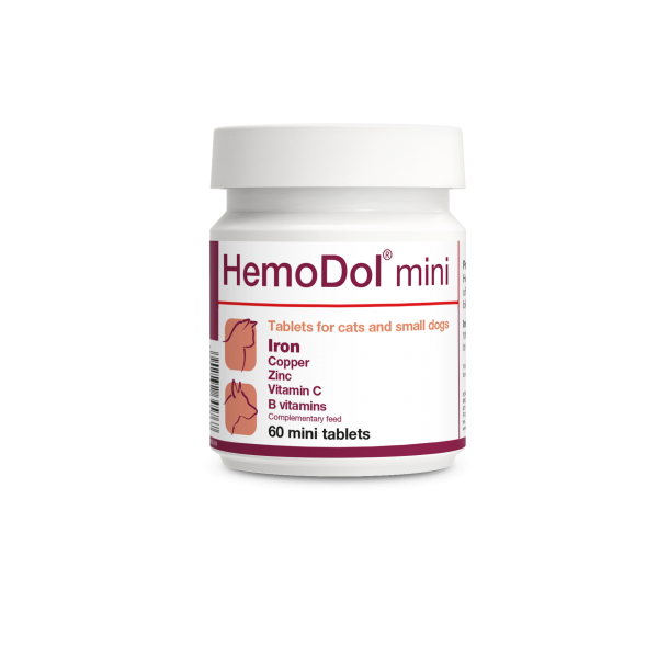 DOLFOS HemoDol mini - podpora pre psy a mačky s anémiou 60 mini tbl.
