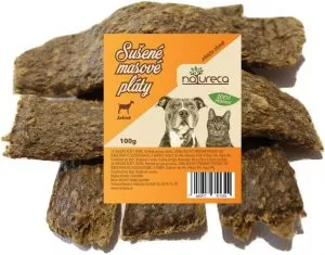 NATURECA pochúťka Mäsové pláty-Jahňa 100% mäso 100g