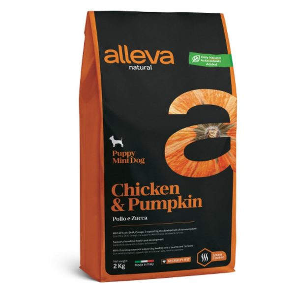 Alleva NATURAL dog chicken&pumpkin puppy mini