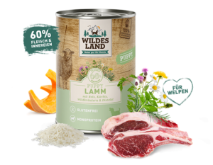 Wildes Land - Jahňacie mäso pre šteňa 400g.