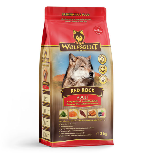 WOLFSBLUT RED ROCK Adult - Klokanie mäso a sladké zemiaky