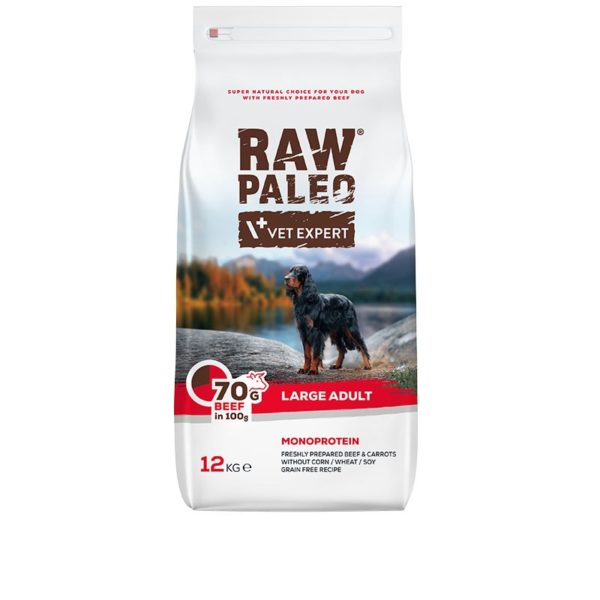VetExpert Raw Paleo Adult Large Beef 12 kg