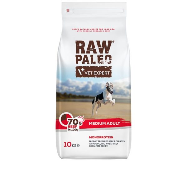 VetExpert Raw Paleo Adult Medium Beef 10 kg