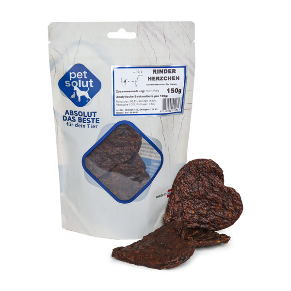 PetSolut - Hovädzie srdcia sušené 150g