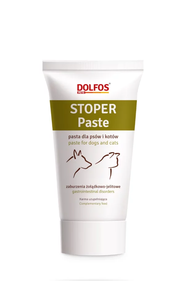 DOLFOS STOPER PASTA 50g - prvá pomoc pri akútnych hnačkách pre psy a mačky