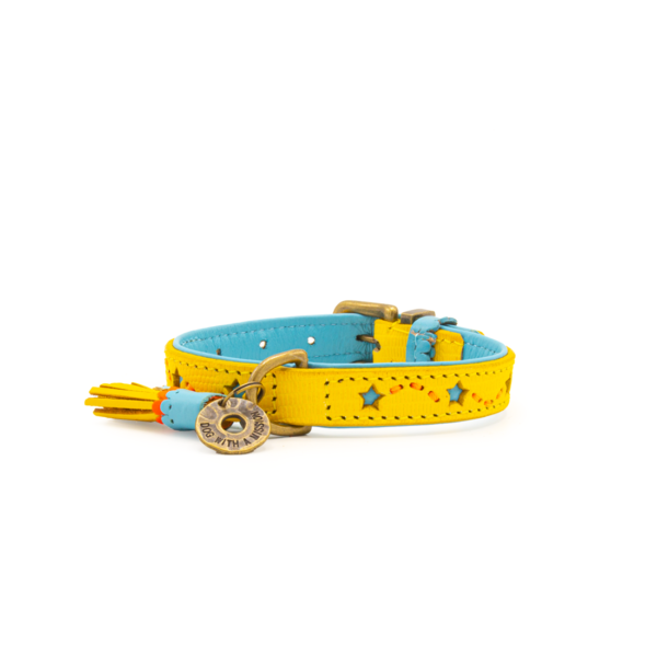 URBAN BLUE STAR COLLAR -XXS- pre malých psíkov
