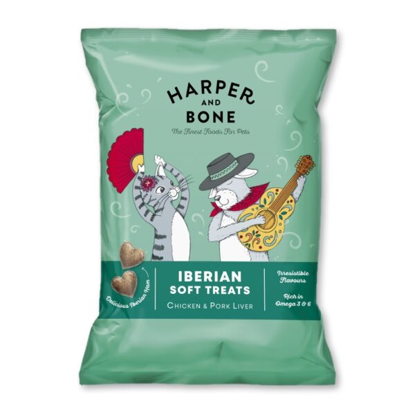 HARPER & BONE Cat & Dog Iberian Soft Treats Chicken & Pork 90 g