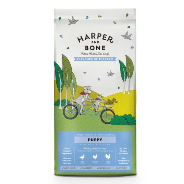 HARPER & BONE Dog Puppy Flavours Of The Farm Low Grain