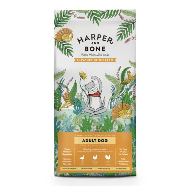 HARPER & BONE Adult Dog Large & Medium Flavours of the Farm LG