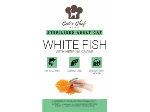 Cat's Chef  WHITE FISH WITH HERRING CAVIAR