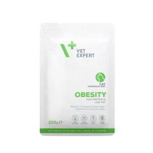 VetExpert VD cat Obesity kapsička 100 g – mokré veterinárne krmivo pre mačky