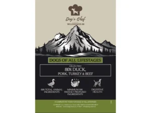 DOG’S CHEF DUCK WITH PORK, TURKEY & BEEF